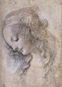 LEONARDO da Vinci Woman portrait USA oil painting artist